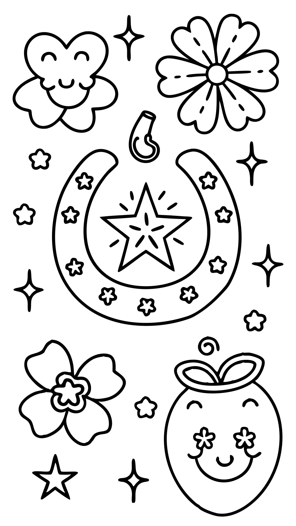 good luck coloring page